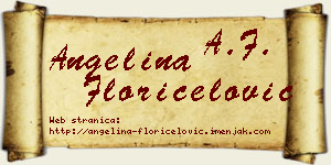 Angelina Floričelović vizit kartica